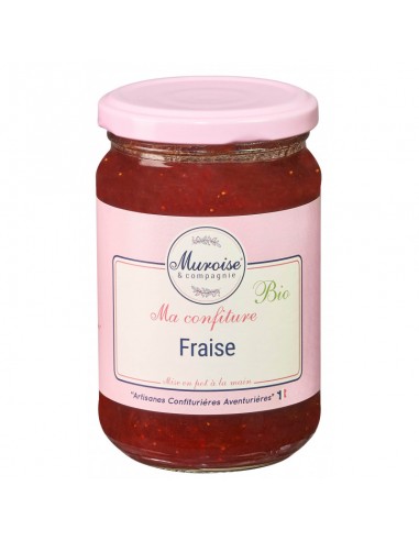 MA CONFITURE FRAISE BIO 350GR - MUROISE ET COMPAGNIE