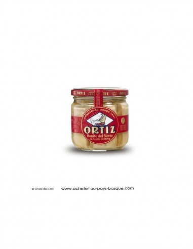 THON BLANC GERMON A L'HUILE OLIVE BOCAL VERRE 150GR- ORTIZ