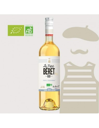 BLANC BIO 0% ALCOOL 75CL - LE PETIT BERET - Maison Ferrero - Epicerie à Ajaccio